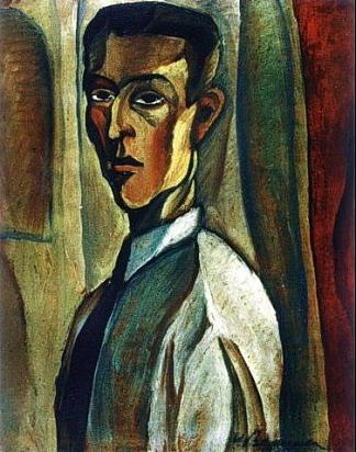 自画像 Self-Portrait (1923)，维克多·布罗纳