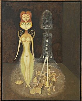 内心生活（裸体和光谱静物） The Inner Life (Nude and Spectral Still Life) (1939)，维克多·布罗纳