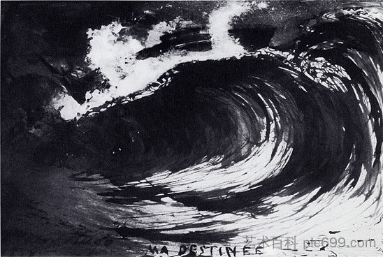 海浪还是我的命运 The Wave or My Destiny (1857)，维克多·雨果