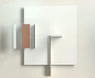 白色、黑色和赭石抽象 Abstract in White, Black and Ochre (1962)，维克多帕斯莫尔