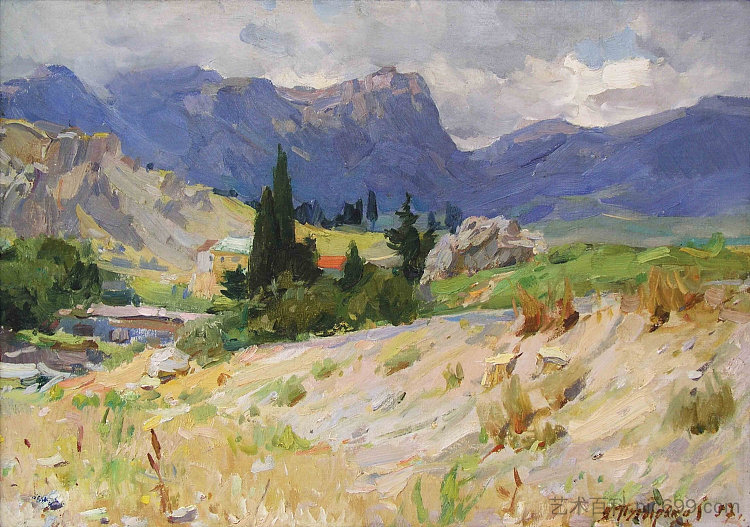 克里米亚景观 Crimean Landscape (1957)，维克多普齐尔科夫