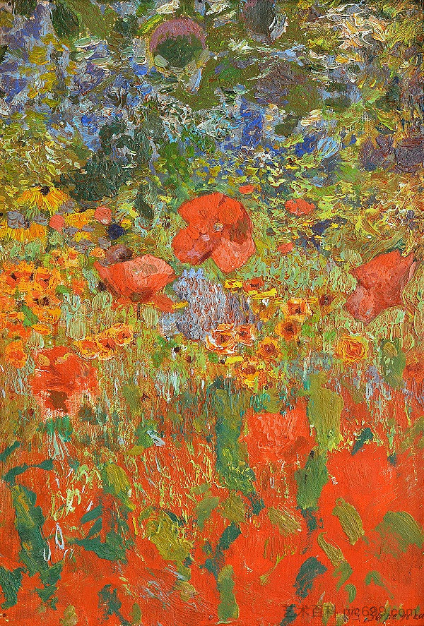 罂粟 Poppies (c.1980)，维克多扎雷茨基