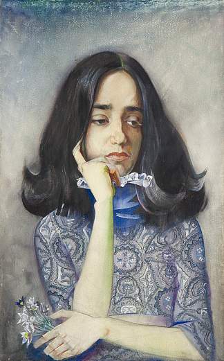 拉里莎·茹科夫斯卡娅的肖像 Portrait of Larysa Zhukovskaya (1975)，维克多扎雷茨基