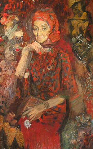 玛丽亚·卡普尼斯特的肖像 Portrait of Maria Kapnist (1974)，维克多扎雷茨基