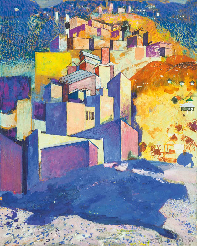 城市景观 Urban Landscape (c.1980)，维克多扎雷茨基