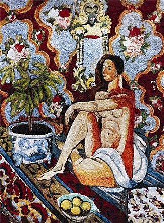 装饰背景上的装饰人物，在马蒂斯之后（来自颜料图片） Decorative Figure on an Ornamental Background, after Matisse (from Pictures of Pigment) (2006)，维克·马尼斯