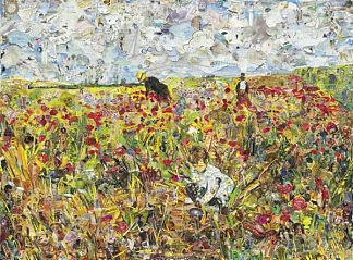 在田野里采花，在玛丽·卡萨特之后（杂志2的图片） Picking Flowers in a Field, after Mary Cassatt (Pictures of Magazine 2) (2012)，维克·马尼斯