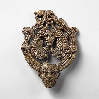 青铜表扣 Bronze Buckle (c.900)，维京艺术