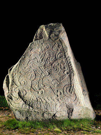 果冻维京石 Jelling Viking Stone (c.950)，维京艺术