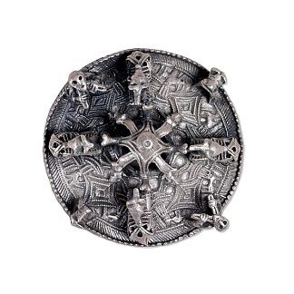银色圆盘胸针 Silver Disc Brooch (c.950)，维京艺术