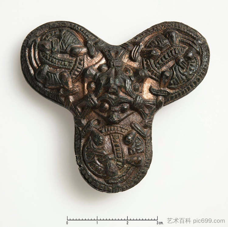 三叶草胸针 Trefoil Brooch (c.900)，维京艺术