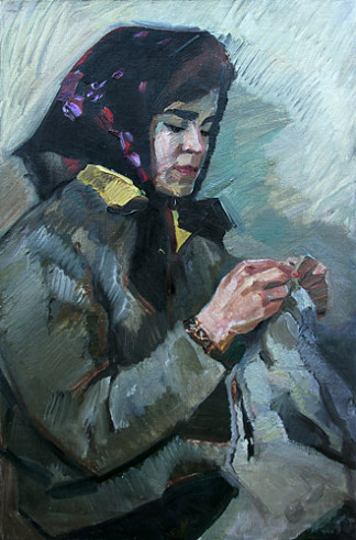 妻子的肖像 Portrait of the Wife (c.1960)，维克多沙塔林