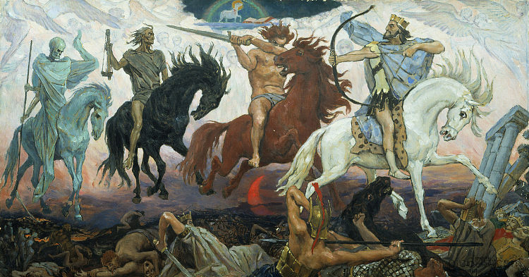 天启四骑士 Four Horsemen of Apocalypse (1887)，维克托·米哈伊洛维奇·瓦斯涅佐夫