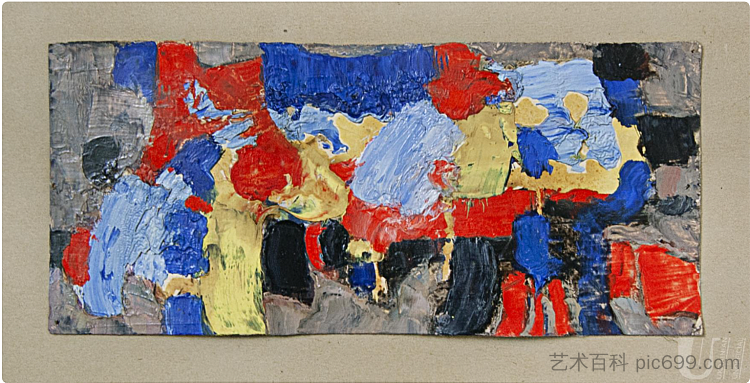 抽象构图 Abstract Composition (1958)，维伦·巴斯基