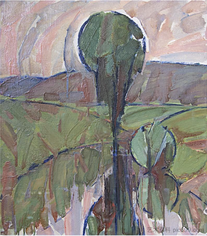 有树的风景 Landscape with a Tree (1967)，维伦·巴斯基