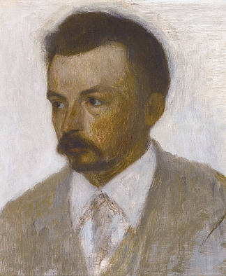 自画像 Self-portrait (1895)，维尔姆·哈默肖伊