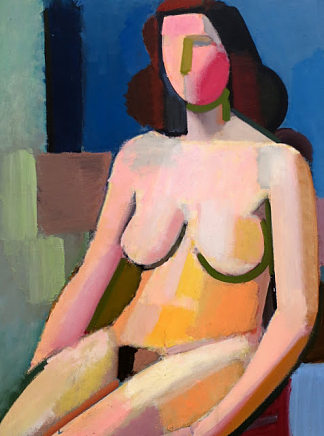 坐着的女性裸体 Seated Female Nude (1940)，伦德斯特罗姆