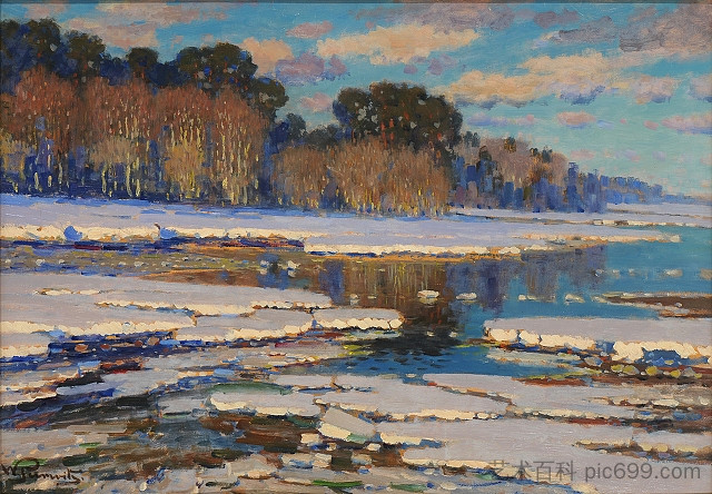 融雪 Melting Snow (1910)，韦勒姆斯·珀维蒂斯