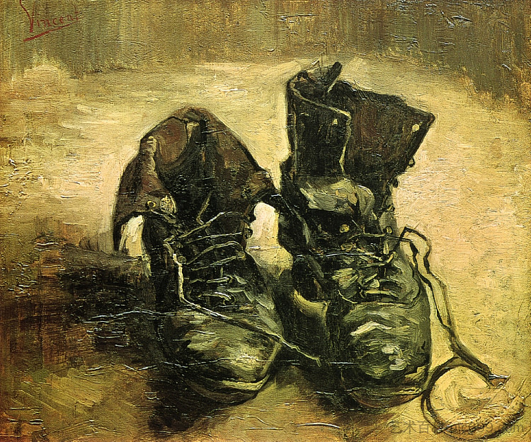 一双鞋 A Pair of Shoes (1886; Paris,France  )，文森特·梵高