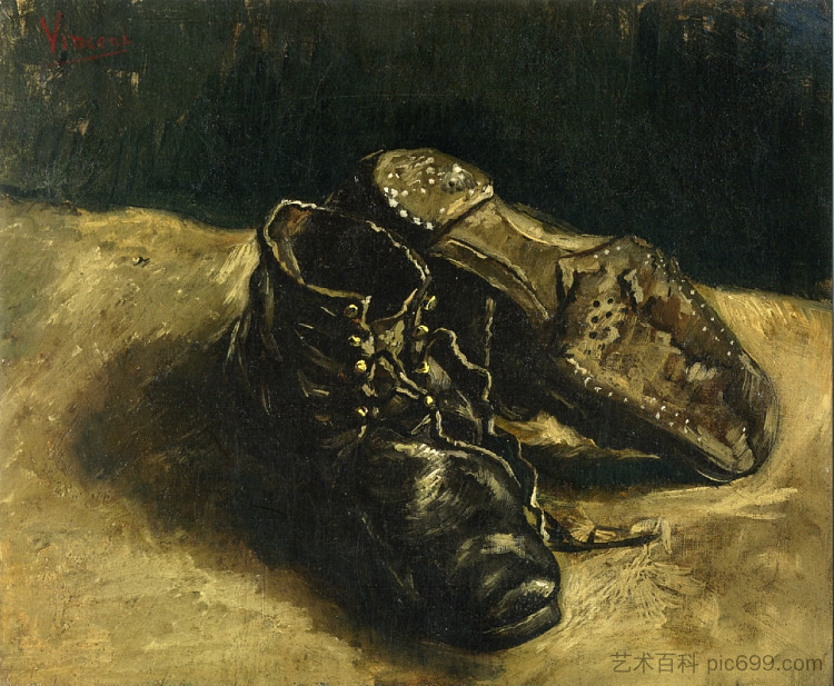 一双鞋 A Pair of Shoes (1887; Paris,France  )，文森特·梵高