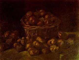 一篮子土豆 Basket of Potatoes (1885; Nunen / Nuenen,Netherlands                     )，文森特·梵高