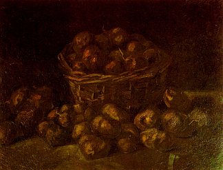 一篮子土豆 Basket of Potatoes (1885; Nunen / Nuenen,Netherlands                     )，文森特·梵高