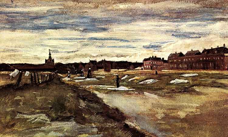 漂白的地面 Bleaching Ground (1882; Haag / Den Haag / La Haye / The Hague,Netherlands  )，文森特·梵高