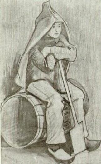 带铁锹的男孩 Boy with Spade (1882)，文森特·梵高