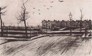 申奎格河附近的大桥 Bridge near the Schenkweg (1882; Netherlands                     )，文森特·梵高