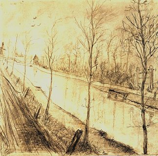 渠 Canal (1873)，文森特·梵高