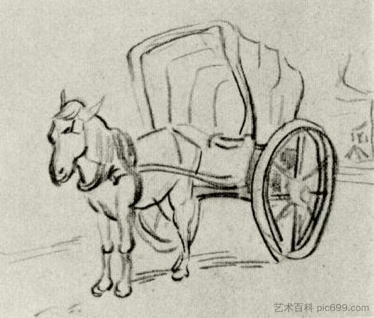 运输 Carriage (1890)，文森特·梵高