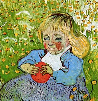 孩子与橙子 Child with Orange (1890; Saint-rémy-de-provence,France                     )，文森特·梵高