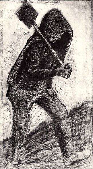 煤炭琵嘴鸭 Coal Shoveler (1879; Cuesmes,Belgium                     )，文森特·梵高