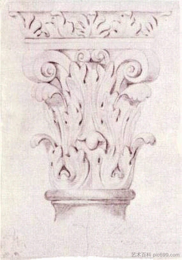 科林斯的资本 Corinthian Capital (1883; Netherlands  )，文森特·梵高