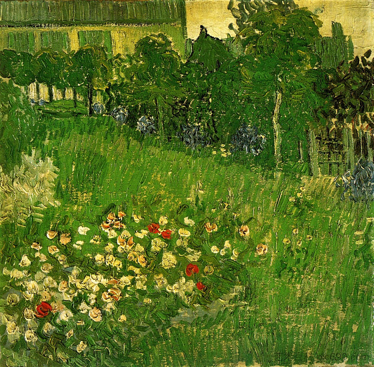 多比尼花园 Daubigny's Garden (1890; Auvers-sur-oise,France  )，文森特·梵高