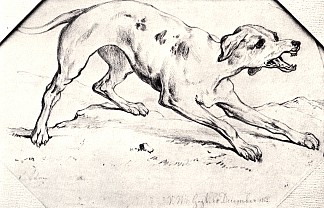 狗 Dog (1862)，文森特·梵高