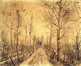 车道 Driveway (1872 – 1873)，文森特·梵高