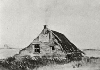 农舍 Farmhouse (1883; Netherlands                     )，文森特·梵高