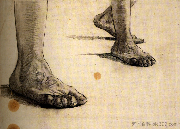 脚 Feet (1885; Nunen / Nuenen,Netherlands  )，文森特·梵高