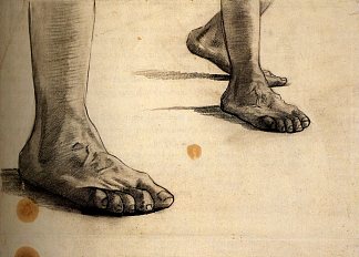 脚 Feet (1885; Nunen / Nuenen,Netherlands                     )，文森特·梵高