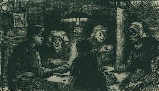 Five Persons at a Meal Five Persons at a Meal (1885; Nunen / Nuenen,Netherlands                     )，文森特·梵高