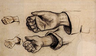 四手 Four Hands (c.1885; Nunen / Nuenen,Netherlands                     )，文森特·梵高