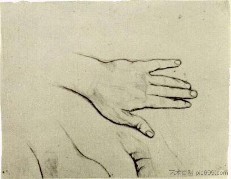 手 Hand (1885; Nunen / Nuenen,Netherlands  )，文森特·梵高