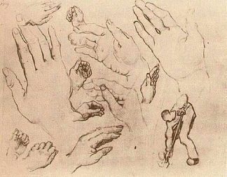 手 Hands (1885; Nunen / Nuenen,Netherlands                     )，文森特·梵高