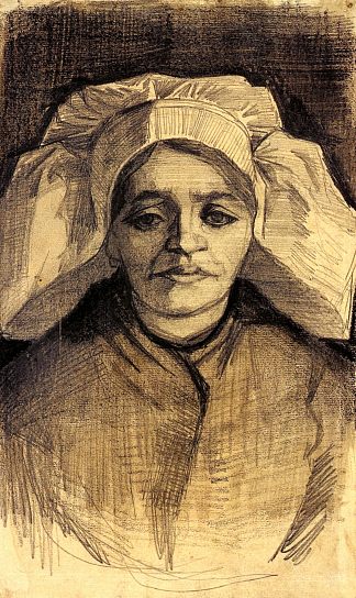 女人的头 Head of a Woman (c.1885; Nunen / Nuenen,Netherlands                     )，文森特·梵高