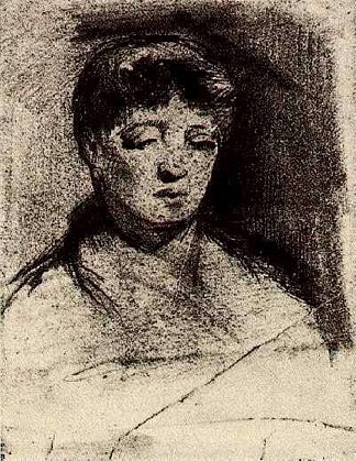 一个女人的头 Head of a Woman (1886)，文森特·梵高