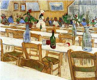 餐厅内部 Interior of a Restaurant (1887; Paris,France                     )，文森特·梵高