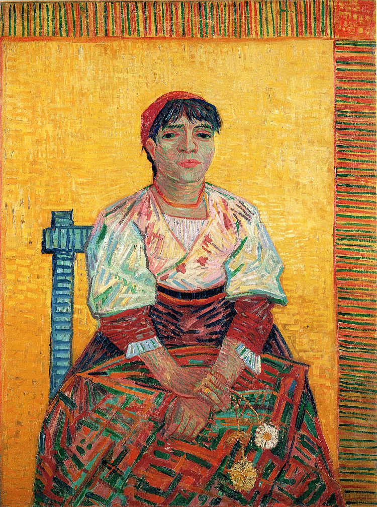意大利女人(阿戈斯蒂娜·塞加托里) Italian Woman (Agostina Segatori) (1887; France ),文森特·梵高