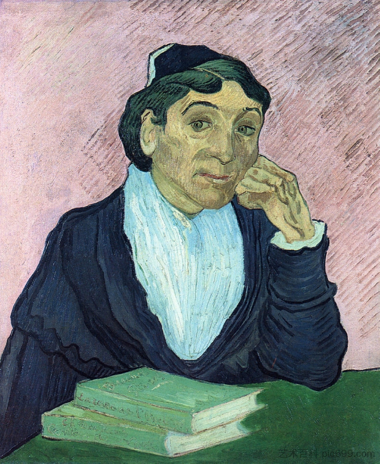L'Arlesienne,吉诺夫人的肖像 L'Arlesienne, Portrait of Madame Ginoux (1890; Saint-rémy-de-provence,France ),文森特·梵高