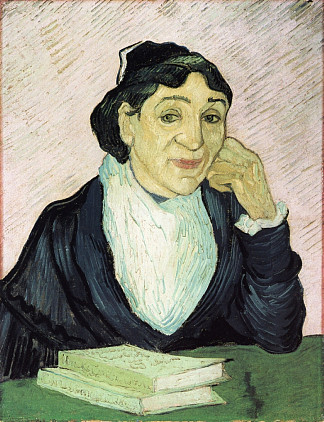L’Arlesienne，吉诺夫人的肖像 L’Arlesienne, Portrait of Madame Ginoux (1890; Saint-rémy-de-provence,France                     )，文森特·梵高
